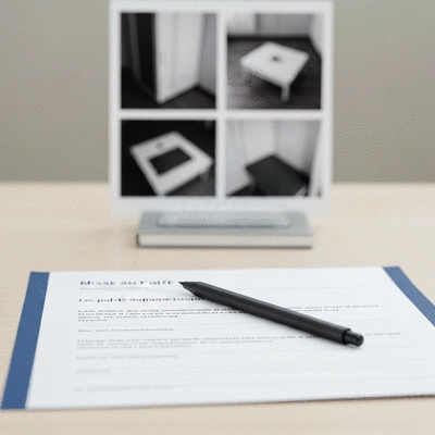 Documents et formulaire de déclaration de sinistre sur une table