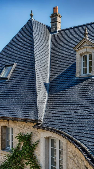 Toiture en ardoises élégante et durable sur une maison à Angoulême