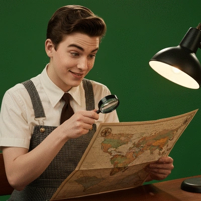 Personne examinant un document d'assurance avec une loupe