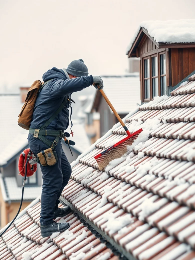 Nettoyage de toiture en hiver ?